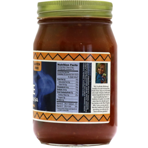 Blue Smoke Sweet Peach Salsa Perspective: back