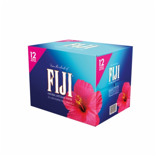 FIJI® Natural Artesian Bottled Water Perspective: back