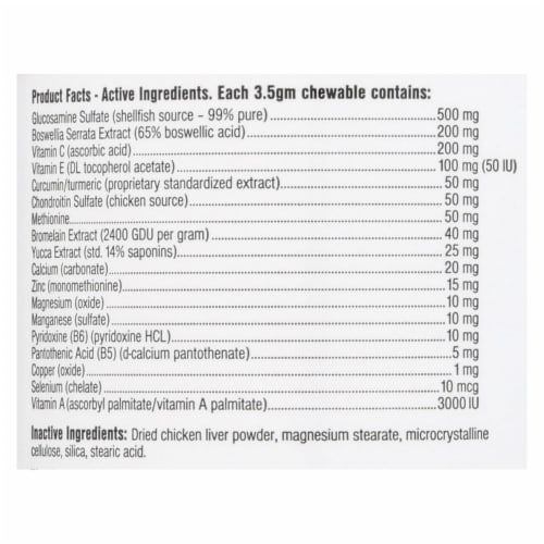 Ark Naturals Joint Rescue Super Strength Chewables Perspective: back