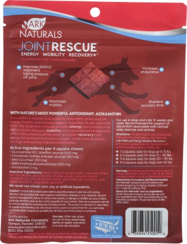 Ark Naturals® Beef Joint Rescue® Soft Chew Squares Perspective: back