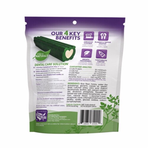 Every Day Naturals No Brush™ Toothpaste Natural Dental Chew Perspective: back