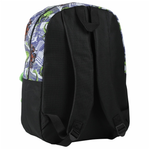 Cudlie Big Face Dino Town Backpack with Pencil Case Perspective: back