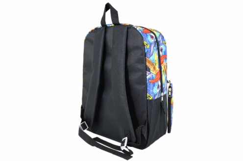 Cudlie Backpack & Pencil Case Set - Surf Sharks Perspective: back