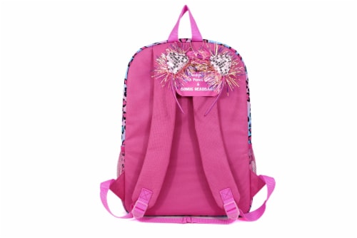 Cudlie Backpack & Headband Set - Animal Heart Print Perspective: back