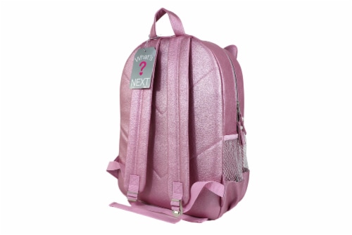 Cudlie Fashion Backpack - Pink Cat Perspective: back