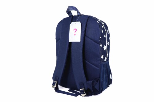 Cudlie Fashion Backpack - Glitter Denim Stars Perspective: back