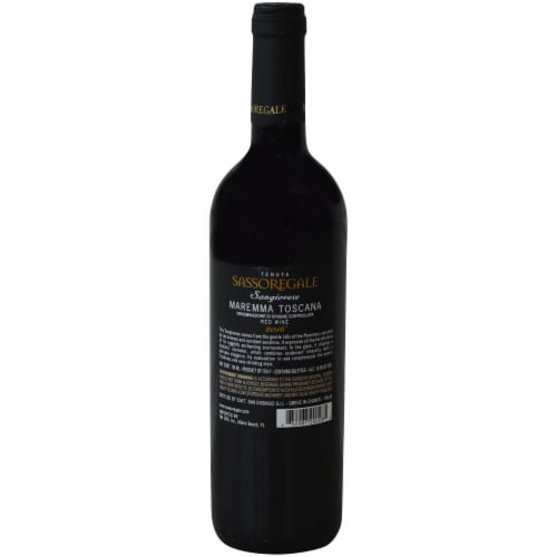 Tenuta Sassoregale Sangiovese Italian Red Wine Perspective: back