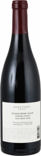 Hartford Family Winery Pinot Noir Red Wine Perspective: back