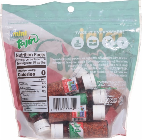 Tajin® Mini Clasico with Lime Seasoning Perspective: back