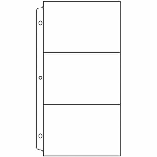 We R Ring Photo Sleeves 6 X12 10/Pkg-(3) 6 X4 Pockets Perspective: back