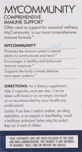 Host Defense Mushrooms My Comprehensive Immune Support Capsules Perspective: back