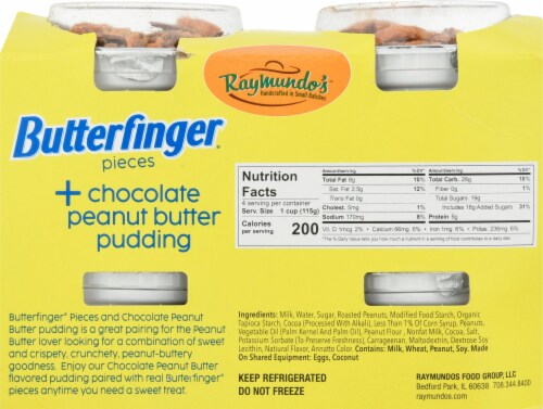 Raymundos™ Butterfinger® Pieces + Chocolate Peanut Butter Pudding Perspective: back