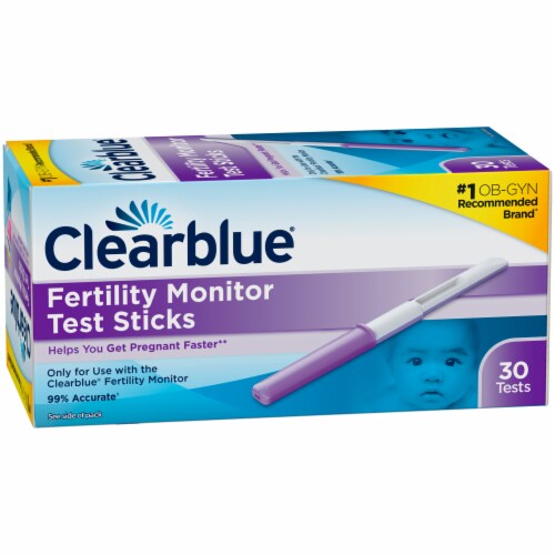 Clearblue Fertility Monitor Test Sticks Perspective: back