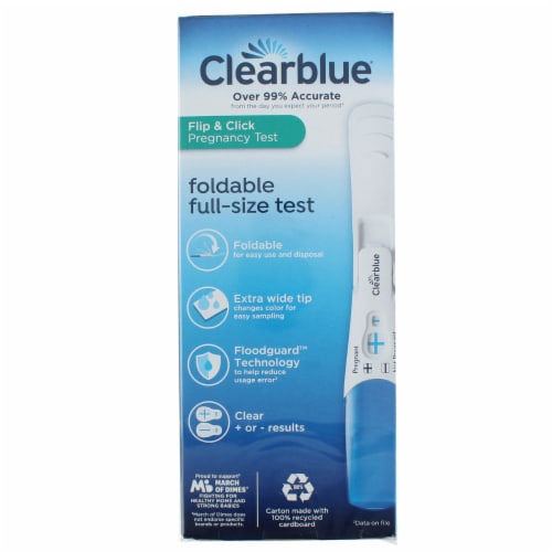 Clearblue® Flip & Click Pregnancy Test Sticks Perspective: back