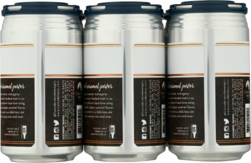Cascade Lakes Salted Caramel Porter Beer Perspective: back