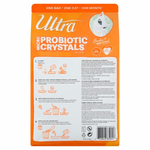 Ultra Micro Probiotic Crystals Cat Litter Perspective: back