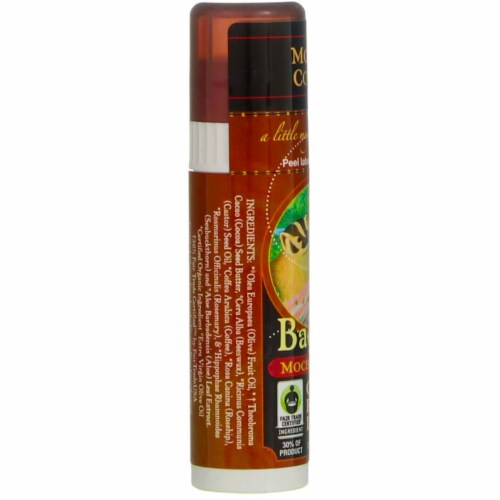 Badger Cocoa Butter Lip Balm Stick, Mocha Cocoa, 0.25 oz Perspective: back