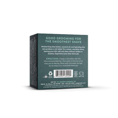Badger® Navigator Class Man Care Shave Soap Perspective: back