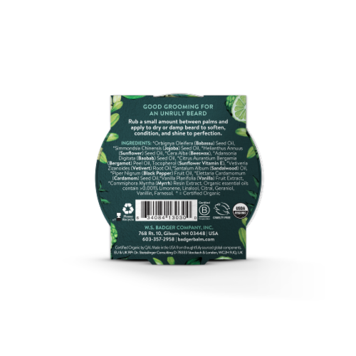 Badger® Organic Beard Balm Perspective: back