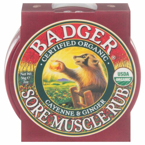 Badger® Cayenne & Ginger Sore Muscle Rub Perspective: back