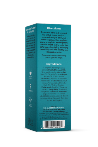 Badger® Argan Botanical Hair Oil - For Dry & Damaged Hair Perspective: back