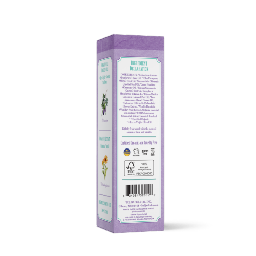 Badger® Pregnant Belly Oil Rose & Vanilla Perspective: back
