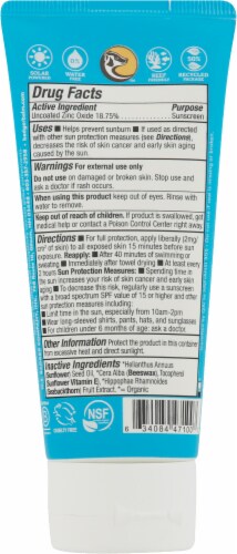 Badger® Active Clear Zinc Mineral Sunscreen Cream SPF 30 Perspective: back