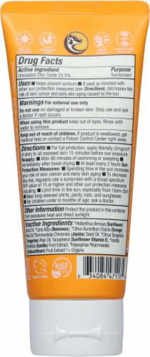 Badger Kids Tangerine and Vanilla SPF 40 Sunscreen Cream Perspective: back