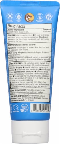 Badger Unscented & Hypoallergenic Clear Zinc Sunscreen Cream SPF 40 Perspective: back
