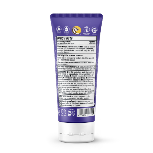 Badger® Adventure Mineral Sunscreen Cream SPF 50 Perspective: back
