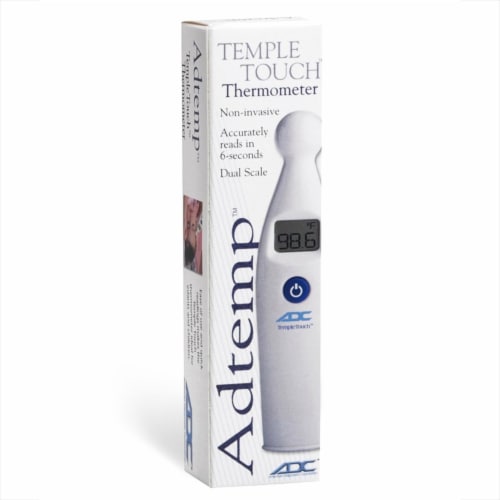 Adtemp Temporal Contact Thermometer LCD Display 427 1 Each Perspective: back