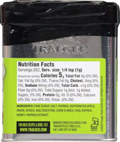 Traeger® Apple Honey Pork & Poultry Rub Perspective: back