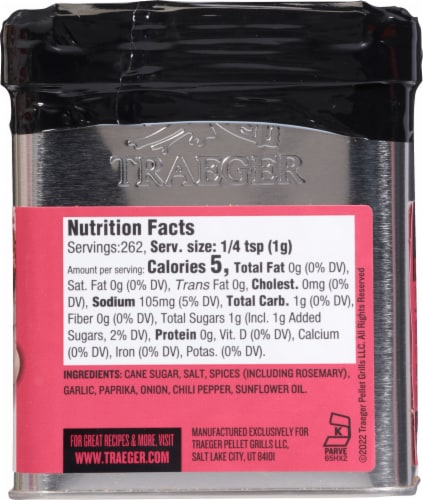 Traeger® Rosemary Garlic Prime Rib Rub Perspective: back