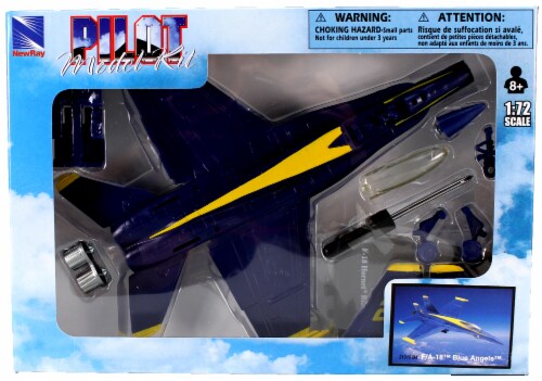 Snap Together Model F/A-18 Blue Angels Jet Fighter Perspective: back