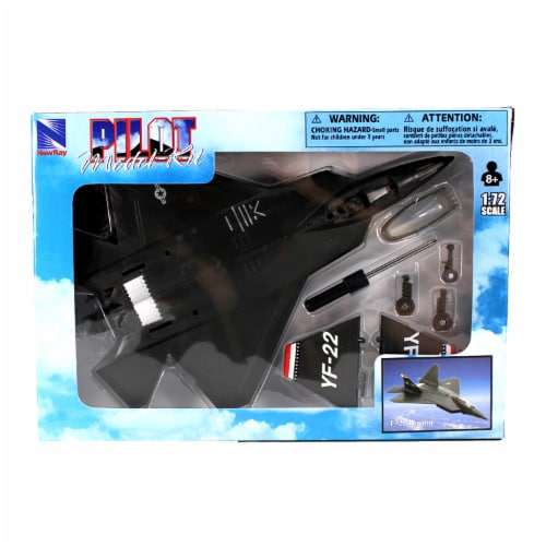 NewRay Toys Snap Together Model F-22 Raptor Jet Fighter Perspective: back