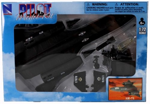 Snap Together Model SR-71 Blackbird Jet Fighter Perspective: back