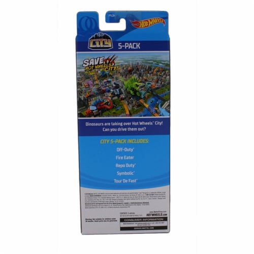 Hot Wheels 5 Pack, City Perspective: back