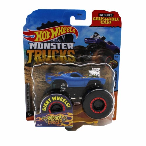 Hot Wheels Monster Trucks 1 64 Scale Rodger Dodger Includes