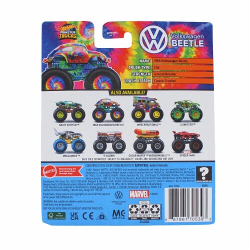 Carrinho Hot Wheels Monster Trucks 1:64 - Volkswagen Beetle