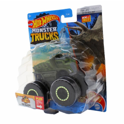 Hot Wheels Monster Truck 2022 Jurassic World TRICERATOPS Dinosaur 1:64  🌟NEW🌟