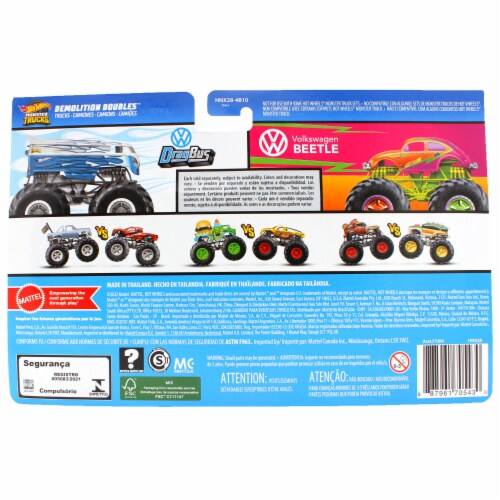 Hot Wheels Monster Trucks 1: 64, 4 Pack Wild Ragers, 1 - Foods Co.