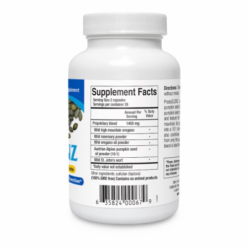 North American Herb & Spice ProstaClenz, 60 Capsules Perspective: back