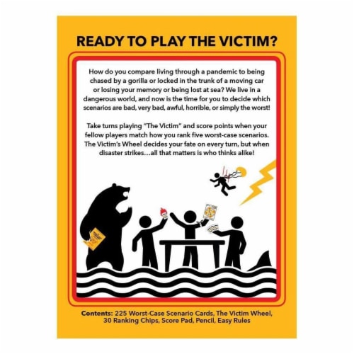 All Things Equal The Worst Case Scenario Card Game Perspective: back