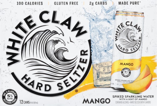 White Claw® Hard Seltzer Mango 12 Pack Perspective: back
