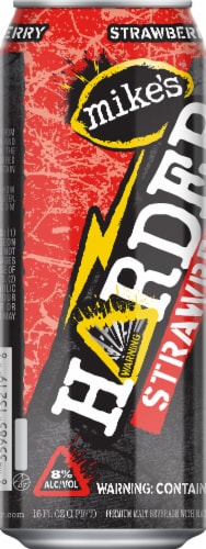 Mike's Harder Strawberry Premium Hard Lemonade Single Can Perspective: back