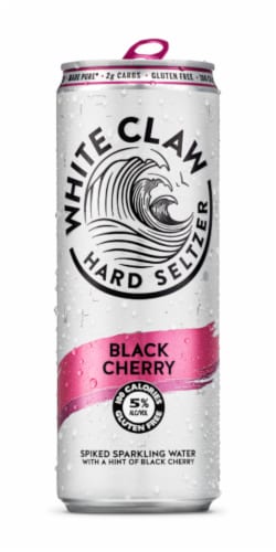White Claw® Hard Seltzer Black Cherry 6 Pack Perspective: back