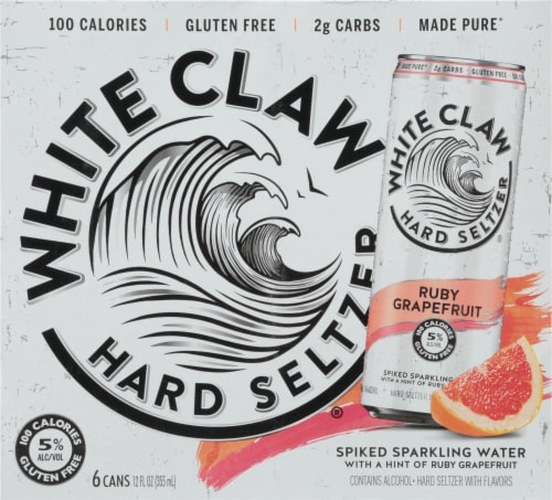 White Claw Hard Seltzer Black Cherry, 6 cans / 12 fl oz - Ralphs