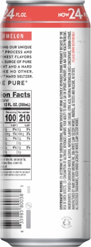 White Claw® Hard Seltzer Watermelon 19.2 oz Can Perspective: back