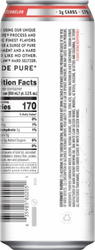 White Claw Hard Seltzer Watermelon Single Can Perspective: back