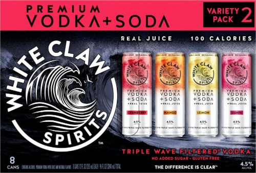 White Claw Spirits Vodka Soda Canned Cocktail Variety Pack 2 Perspective: back